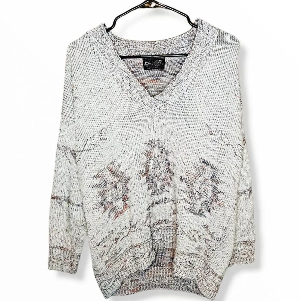 Flyer Flying Sportswear Vintage 80s Sweater sz L